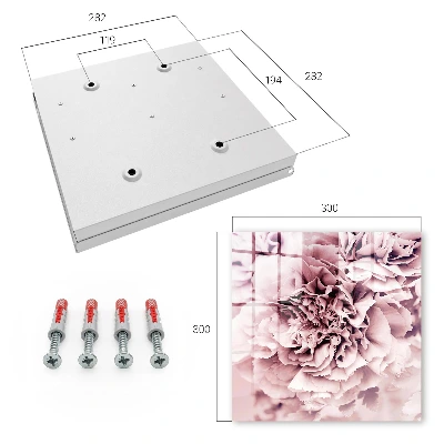 Armario llaves de pared Flor rosa