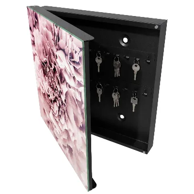 Armario llaves de pared Flor rosa