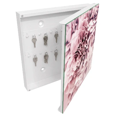 Armario llaves de pared Flor rosa