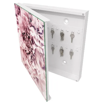 Armario llaves de pared Flor rosa