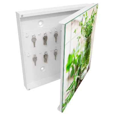 Caja de llaves Hierbas verdes