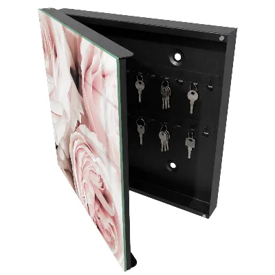 Caja de llaves Rosas pastel