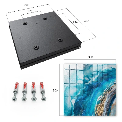 Caja de llaves Patrones turquesa
