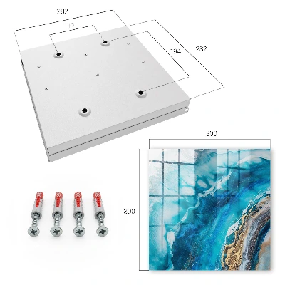 Caja de llaves Patrones turquesa