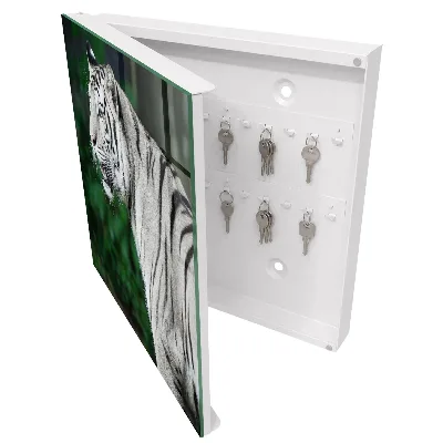 Caja de llaves Tigre blanco