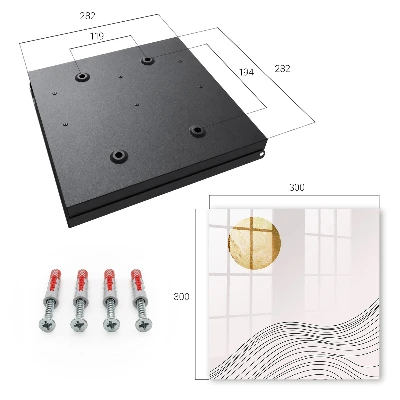 Caja de llaves Ondas y círculo