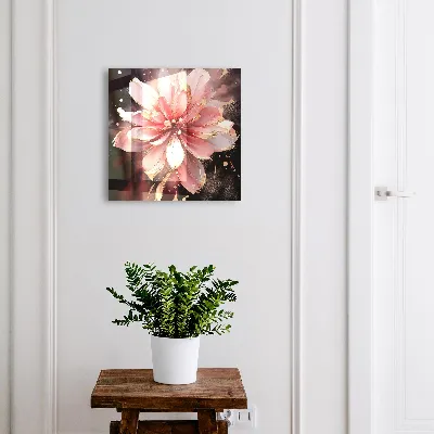 Armario llaves de pared Flor rosa