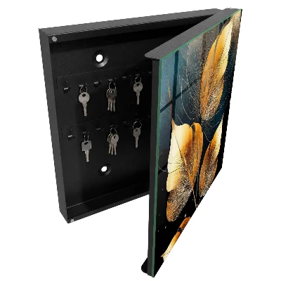 Armario llaves de pared Hojas de elegancia