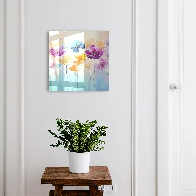 Armario llaves de pared Flores coloridas