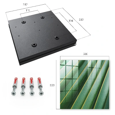 Caja de llaves Patrón de hojas