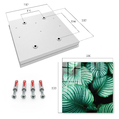 Caja de llaves Hojas verdes
