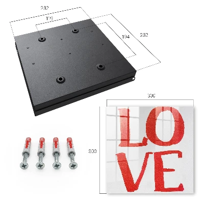Armario llaves de pared Amor rojo