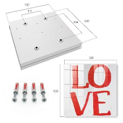 Armario llaves de pared Amor rojo
