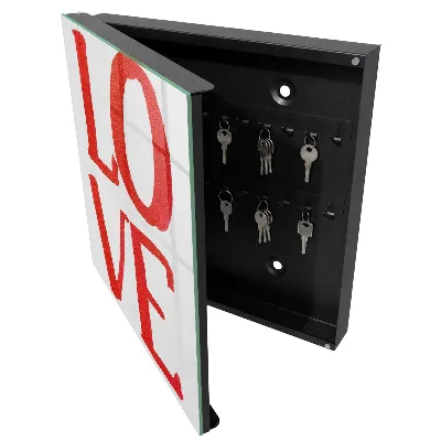 Armario llaves de pared Amor rojo