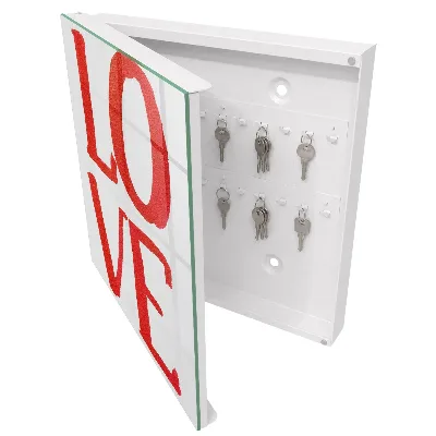 Armario llaves de pared Amor rojo