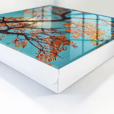 Armario llaves de pared Árbol de otoño