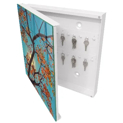 Armario llaves de pared Árbol de otoño