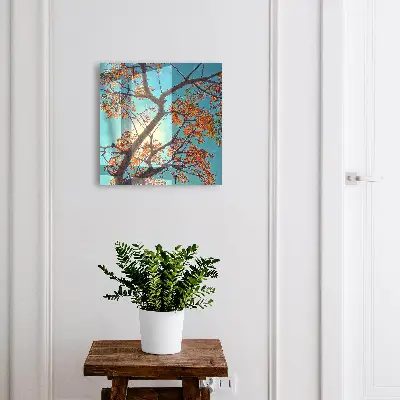 Armario llaves de pared Árbol de otoño