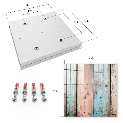 Caja de llaves Madera en tonos pastel
