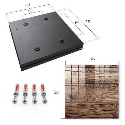 Armario llaves de pared Patrón de madera
