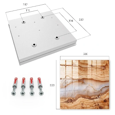 Armario llaves de pared Patrón de madera