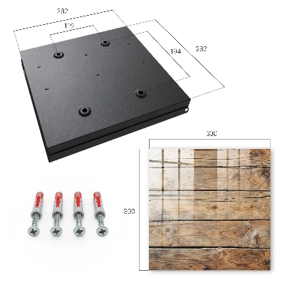 Armario llaves de pared Tablas de madera