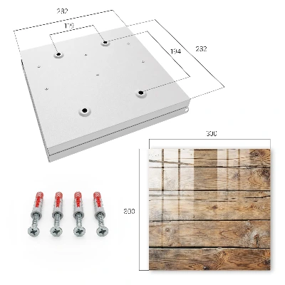 Armario llaves de pared Tablas de madera