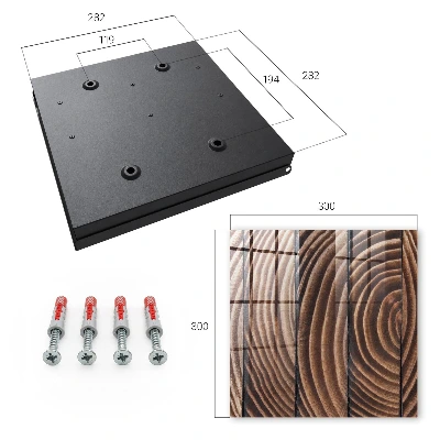 Caja de llaves Ondas de madera