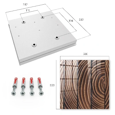 Caja de llaves Ondas de madera