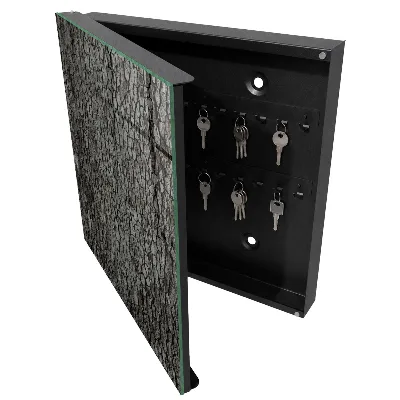 Armario llaves de pared Corteza de árbol