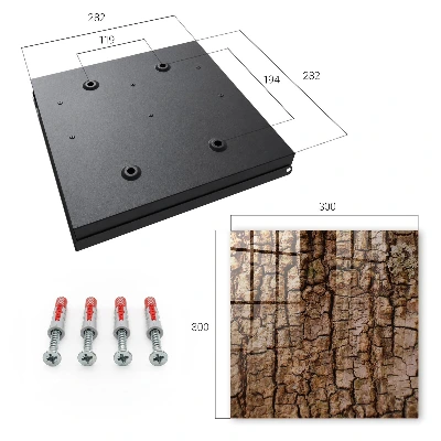 Caja de llaves Corteza de árbol