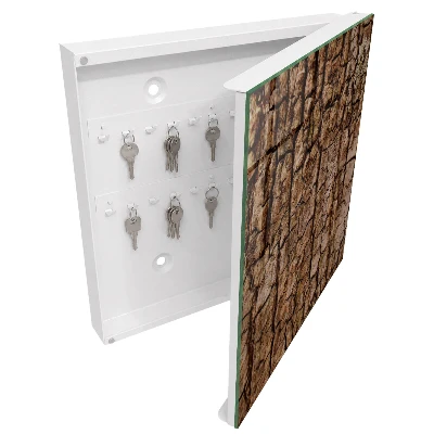 Caja de llaves Corteza de árbol