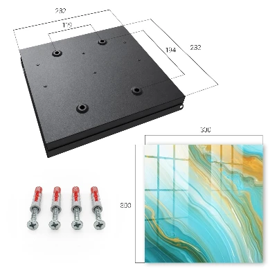 Armario llaves de pared Olas coloridas