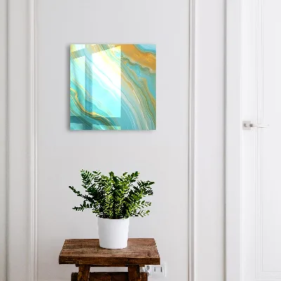 Armario llaves de pared Olas coloridas