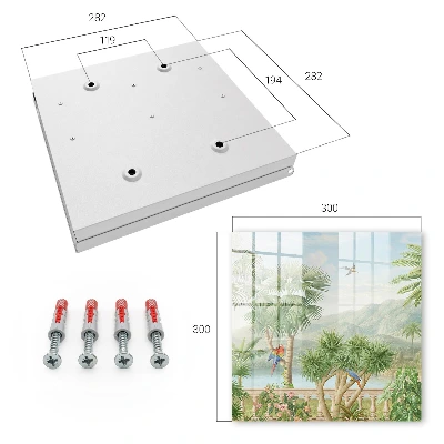 Caja de llaves Paraíso tropical