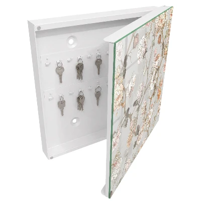Armario llaves de pared Ramas de flores