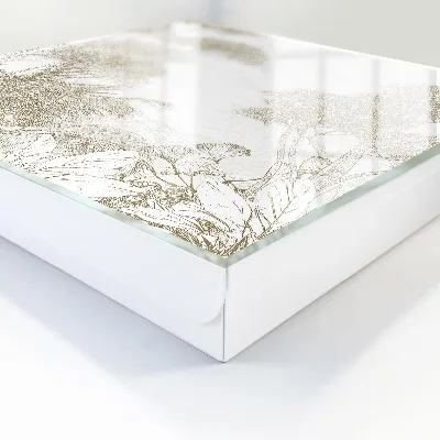 Caja de llaves Patrón tropical