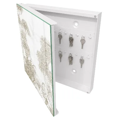 Caja de llaves Patrón tropical