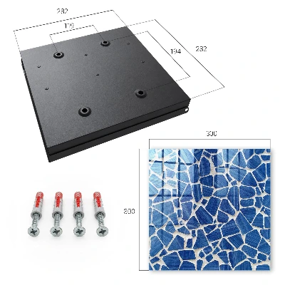 Caja de llaves Mosaico azul