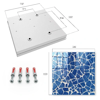 Caja de llaves Mosaico azul