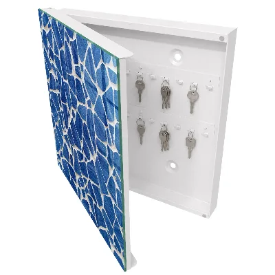 Caja de llaves Mosaico azul