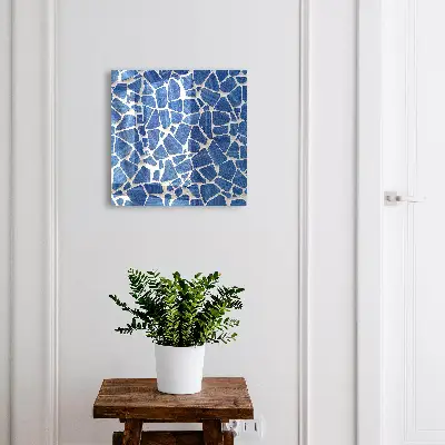 Caja de llaves Mosaico azul