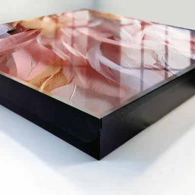 Caja de llaves Plumas en tonos pastel
