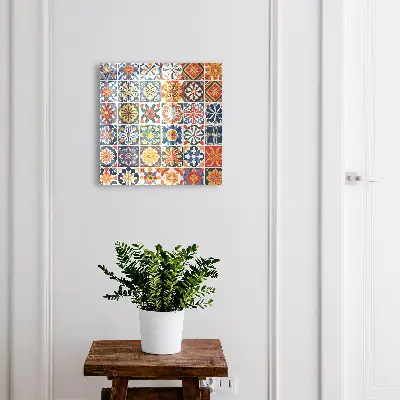 Armario llaves de pared Azulejos coloridos