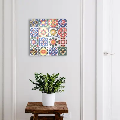 Armario llaves de pared Mosaico floral