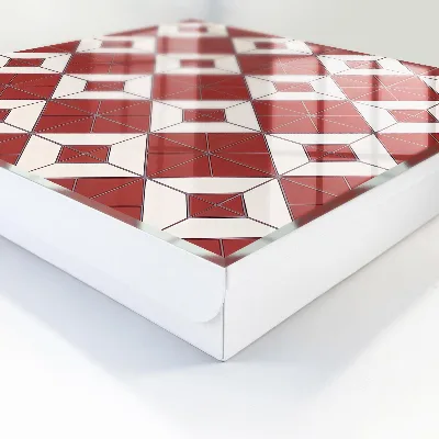 Armario llaves de pared Mosaico rojo