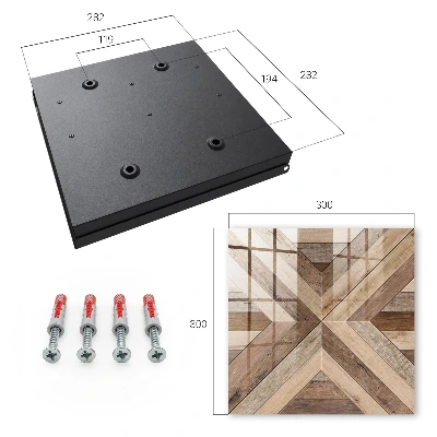 Armario de llaves Geometría de madera