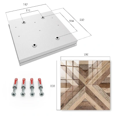 Armario de llaves Geometría de madera