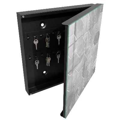 Caja de llaves Geometría gris