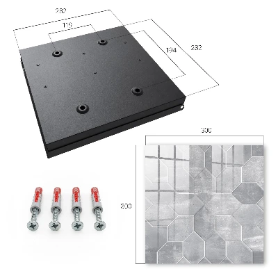 Caja de llaves Geometría gris